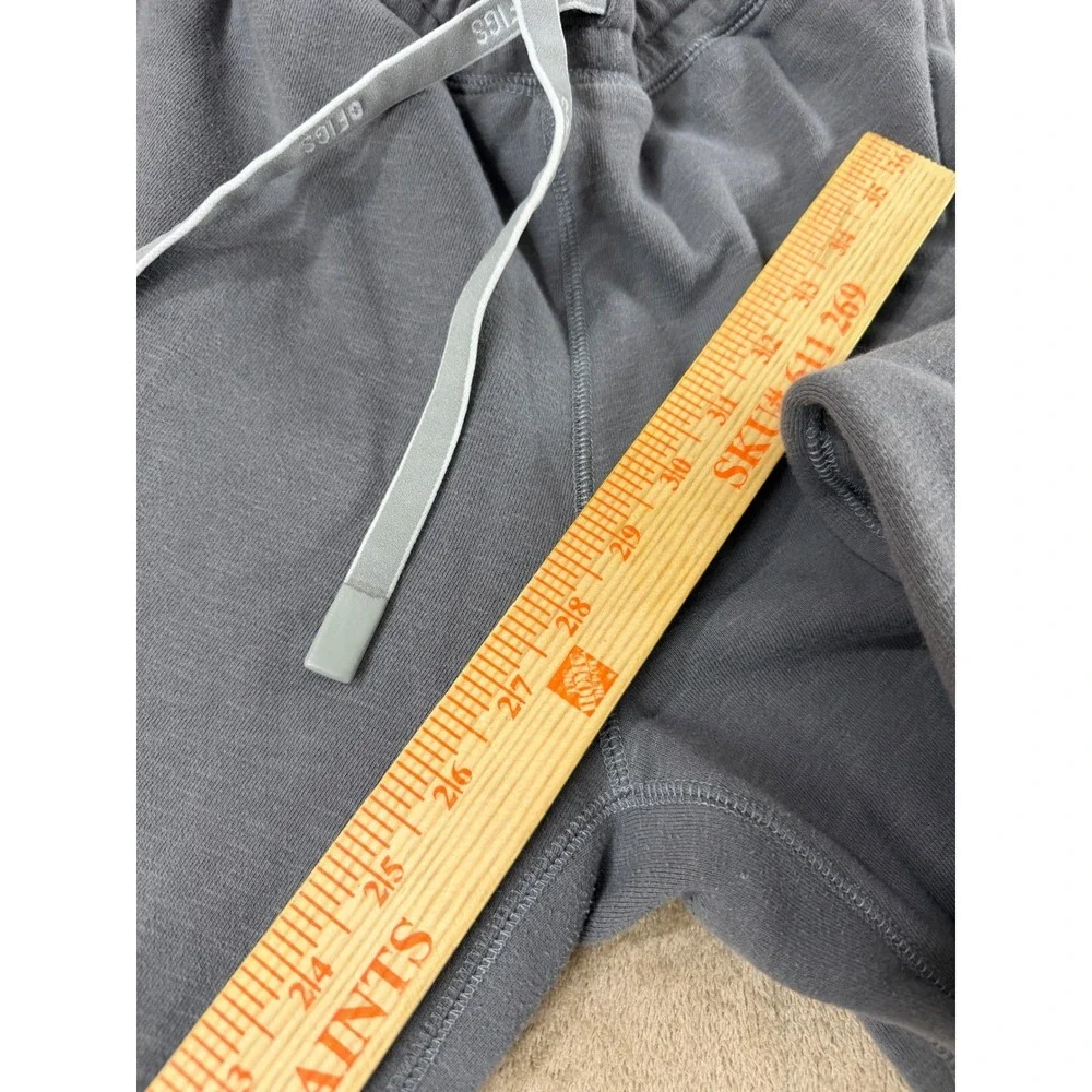 FIGS Essential Jogger Sweatpants Mens Small Charcoal Gray Fleece Drawstring‎ EUC